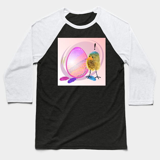 Two Scrambled Eggs - EGGsuberant Baseball T-Shirt by Kartoon